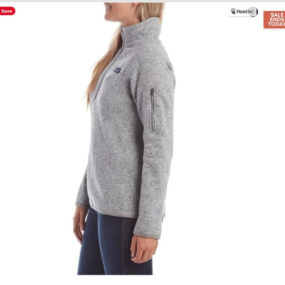 Patagonia Better 1/4 Zip Sweater Sz M Grey - Picture 2 of 5